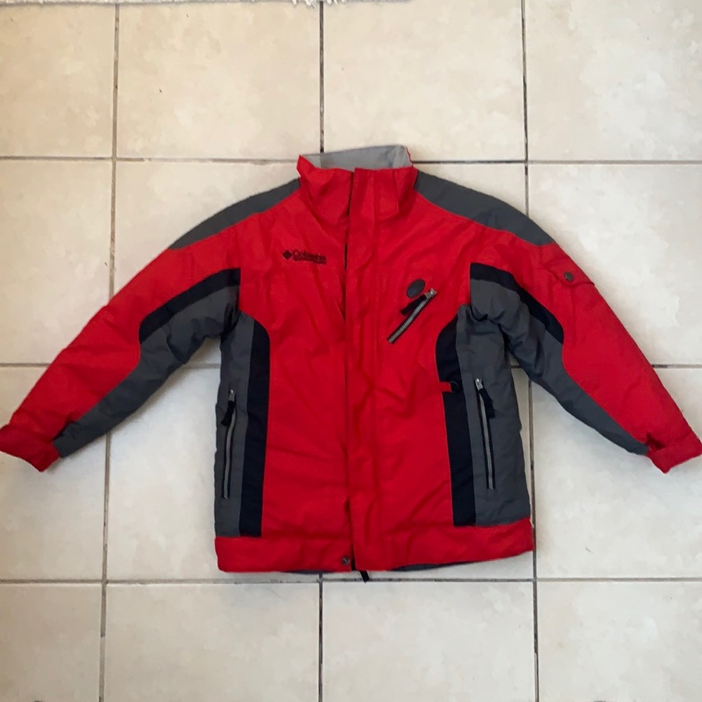 Columbia youth size 8 red jacket parka coat